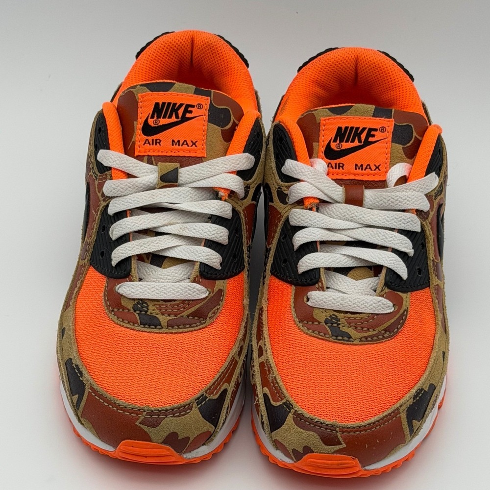 Nike Air Max 90 Orange Duck Camo 2020 - CW4039-800 - Size 7M/8.5W - Authentic - Picture 6 of 14